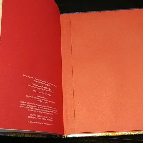 𝅺FLAME TREE Starry Night Foil Journal Notebook NEW - Picture 4 of 7